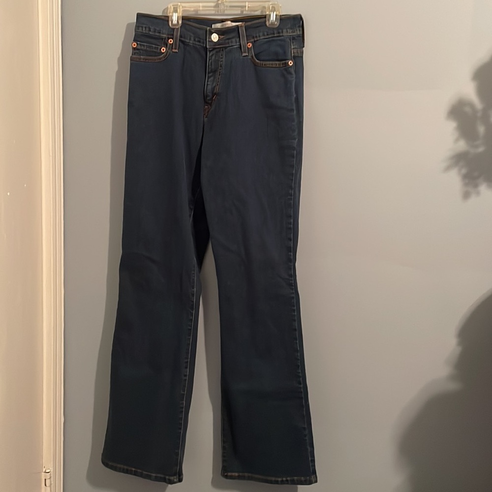 Levi's Dark Blue Boot Cut Women's Jeans - Picture 2 of 14